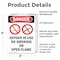 Signmission Oxygen In Use No Smoking Danger Sign, Vinyl Decal, 3.5in W x 5in L, 2PK OS-2PACK-DS-D-35-V-1514 - alternate 6